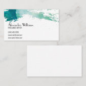 水モダン色 名刺 (正面/裏面)
