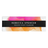 水モダン色 名札 (正面)