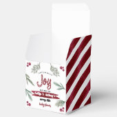 水モダン色"喜び"キャンディーケーンベイビーシャワー フェイバーボックス (オープン)