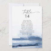 水モダン色 |青い座席表カード (裏面)