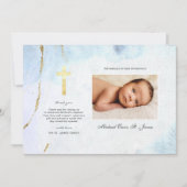 水モダン色 |青と金ゴールドバプテスマ (正面)