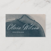 水モダン色 |青 名刺 (正面)