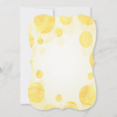 水モダン色Sweet sixteen誕生会 招待状 (裏面)