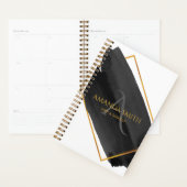 水モダン芸術的色と金ゴールド プランナー手帳 (ディスプレー)