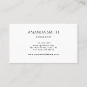 水モダン芸術的色と金ゴールド 名刺 (裏面)