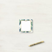 水モダン葉色熱帯 ポストイット (デスク上)