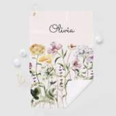 水モノグラムの彩野草園 ゴルフタオル (インサイチュ)