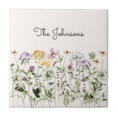 水モノグラムの彩野草園 タイル (正面)