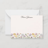 水モノグラムの彩野草園 ノートカード (正面)