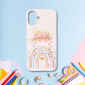 水モノグラムの色かわいいレインボーキッズ Case-Mate iPhoneケース