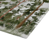 水モノグラムの色の山と森 カッティングボード (角)
