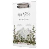 水モノグラムの色の山と森 クリップボード (左)