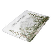 水モノグラムの色の山と森 バスマット (アングル)