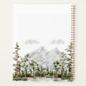 水モノグラムの色の山と森 プランナー手帳 (裏面)