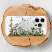 水モノグラムの色の山と森 Case-Mate iPhoneケース