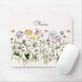 水モノグラムの色カラフル野花園 マウスパッド (マウス)