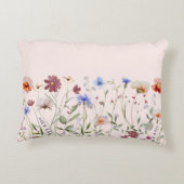 水モノグラムの色カラフル野草野 アクセントクッション (裏面)