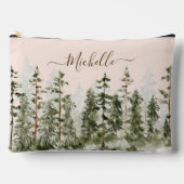 水モノグラムの色グリーンフォレスト アクセサリーポーチ (正面)