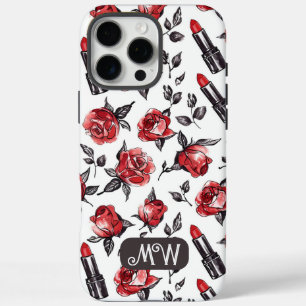 水モノグラムの色フローラ植物学iPhone iPhone 16 Pro Maxケース