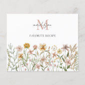 水モノグラムの色野花レシピカード (裏面)