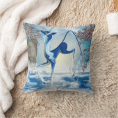 水ユニコーンのKirinのファンタジーの芸術の装飾用クッション クッション (ブランケット)