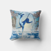 水ユニコーンのKirinのファンタジーの芸術の装飾用クッション クッション (正面)