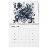 水ユニークモダン色抽象芸術2025年 カレンダー (1月 2026)