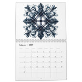 水ユニークモダン色抽象芸術2026年 カレンダー (2月 2027)