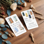 水ユニーク色フロントドア実在エステート 名刺