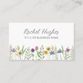 水ユニーク色フローラ名刺 名刺 (正面)