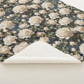 水ユニーク色ホワイトバラ結婚ズ シェルパブランケット (3/4)