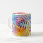 水ユニーク色マグ ツートーンマグカップ (正面左)