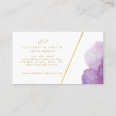 水ユニーク色モダンロイヤリティカード 名刺 (裏面)