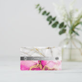 水ユニーク色モダン名刺 名刺 (スタンド正面)