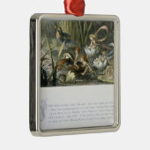 水ユリおよび水妖精、イラストレーションからの メタルオーナメント (右)