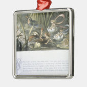 水ユリおよび水妖精、イラストレーションからの メタルオーナメント (左)