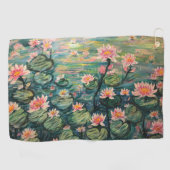 水ユリテニスとゴルフタオル ゴルフタオル (横)