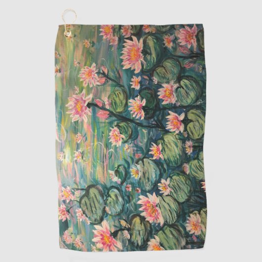 水ユリテニスとゴルフタオル ゴルフタオル (正面)