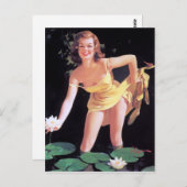 水ユリピン留め ポストカード (正面/裏面)