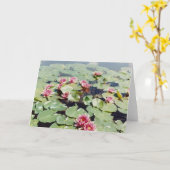 水ユリ01 カード (黄色い花)