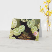 水ユリ02 カード (黄色い花)