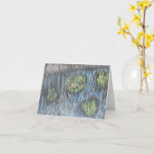 水ユリ カード (黄色い花)