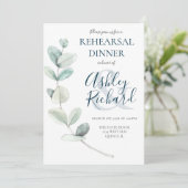 水ユーカリモダンリハーサルディナー 招待状 (スタンド正面)