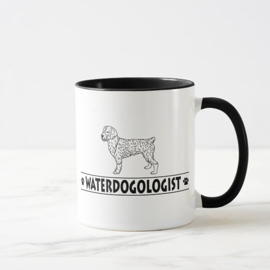 水ユーモアのあるスペインの犬 マグカップ (右)