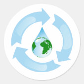 水リサイクルシール ラウンドシール (正面)