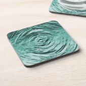 水リップルティール（緑がかった色） コースター (左側)