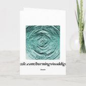 水リップルティール（緑がかった色） サンキューカード (裏面)