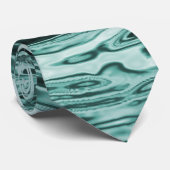 水リップルティール(緑がかった色) ネクタイ (ロール)