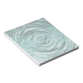 水リップルティール（緑がかった色） ノートパッド (アングル)