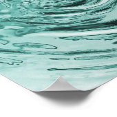 水リップルティール(緑がかった色) ポスター (角)